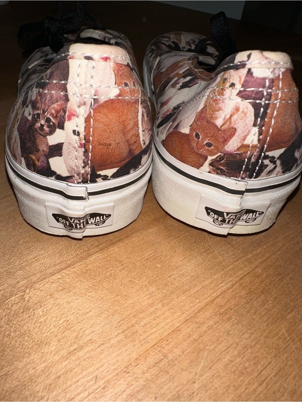 Vans ASPCA Cat Print Canvas Sneakers - Black, Orange, White - Picture 3 of 4